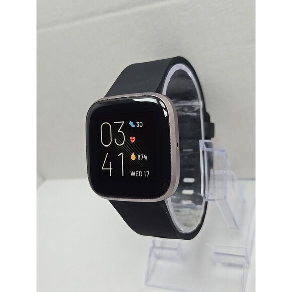 Fitbit Versa 2 Smartwatch Gray 40mm Alexa WR50M Always On Display No Charger - Picture 7 of 10